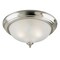 Westinghouse Fixture Ceiling Flush-Mount 60W 2Lght Classic 13In Brshd Nkl Frost Swrl Glass 6430500 - alternate 1